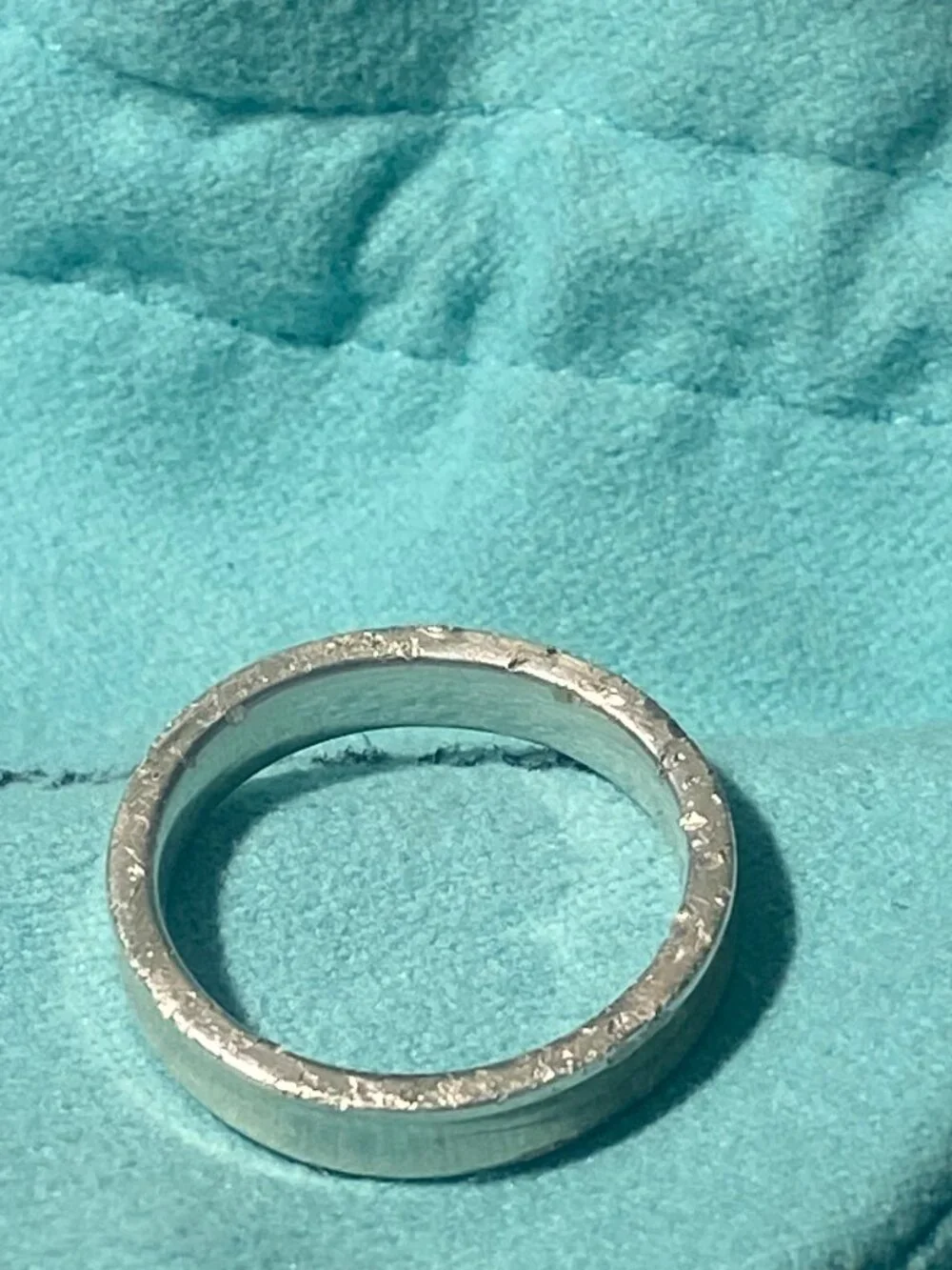 Authentic Tiffany & Co. 1837 Sterling Silver Ring in Silver Tone Size 8 - Picture 5 of 8